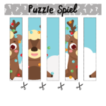 Weihnachtsrätselbuch für Kinder Puzzle Spiel